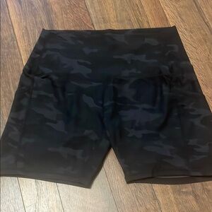Black Camo Athletic Shorts